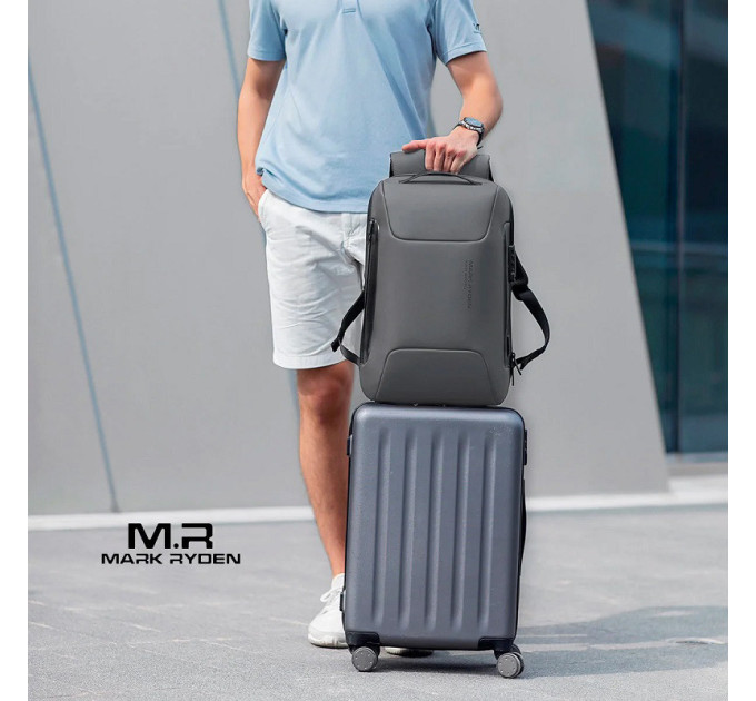 Рюкзак городской Mark Ryden 9116 21л с кодовым замком и USB (Gray) (17584)