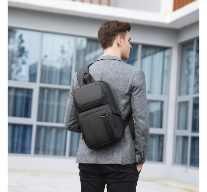 Рюкзак городской с одной лямкой Mark Ryden 7633 12л (Black) (17597)