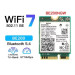Сетевая карта Intel Wi-Fi 7 BE200 NGW модуль трехдиапазонный адаптер Bluetooth для ПД / Ноутбука (19124)