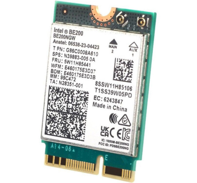 Сетевая карта Intel Wi-Fi 7 BE200 NGW модуль трехдиапазонный адаптер Bluetooth для ПД / Ноутбука (19124)