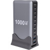 Сетевая зарядная станция ILEPO 1000W на 2 USB+8 Type-C мультизарядное устройство мощный блок питания (Black) (19340)