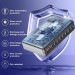 Сетевая зарядная станция ILEPO 1000W на 2 USB+8 Type-C мультизарядное устройство мощный блок питания (Black) (19340)