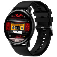 Смарт-часы LEMFO HK89 Original силиконовый ремешок (Black)