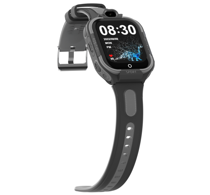 Смарт-часы детские Wonlex KT35 с камерой WI-FI GPS SIM-карта Original силиконовый ремешок (Black) (17976)