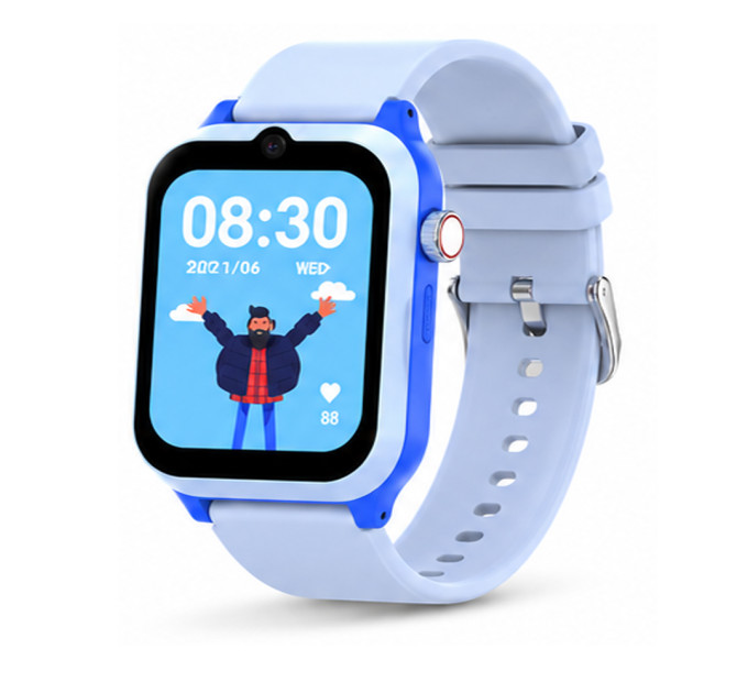 Смарт-часы детские Wonlex KT44 часы-телефон с видеозвонком GPS WI-FI и SIM-картой Original (Blue) (19894)