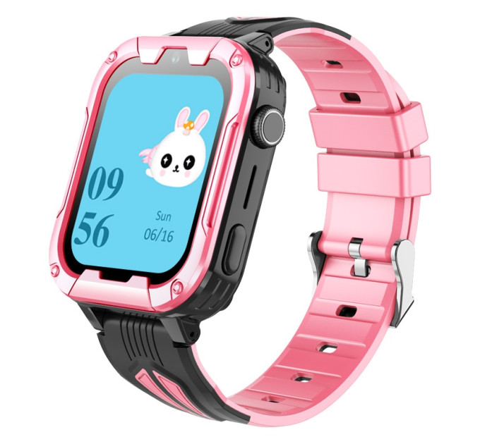 Смарт-часы детские с видеозвонком Wonlex KT32 Original WI-FI GPS SIM-карта (Pink) (18345)