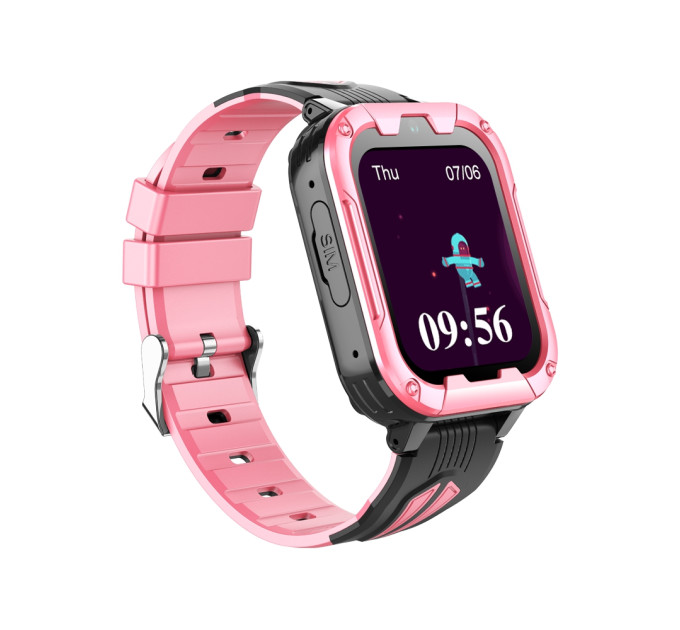 Смарт-часы детские с видеозвонком Wonlex KT32 Original WI-FI GPS SIM-карта (Pink) (18345)