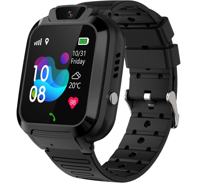 Смарт-часы телефон детские Smart Watch Q20 с видеозвонком WI-FI GPS SIM-карта (Black) (18580)