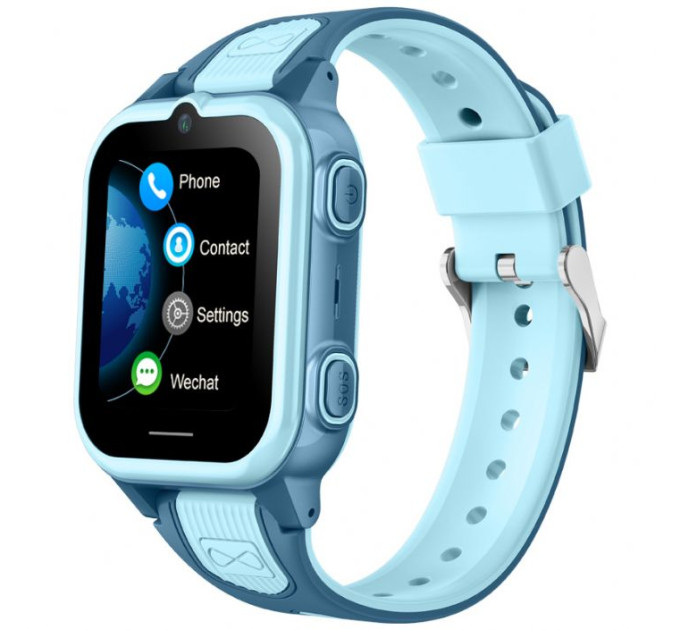 Смарт часы-телефон детские Wonlex CT21 Mini Original с видеозвонком WI-FI GPS SIM-карта (Blue) (18351)