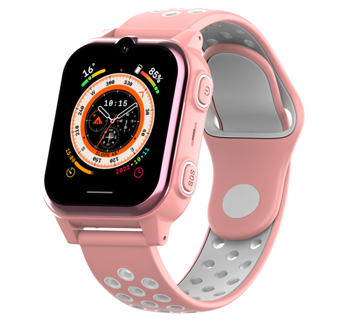 Смарт часы-телефон детские Wonlex CT21 Original с видеозвонком WI-FI GPS SIM-карта (Pink) (18556)