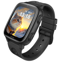 Смарт часы-телефон детские Wonlex CT23 Original с видеозвонком WI-FI GPS SIM-карта (Black)