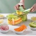 Терка - овощерезка ручная 4в1 Nicer Slicer 223-2 слайсер для нарезки овощей и фруктов с контейнером (Green) (16518)