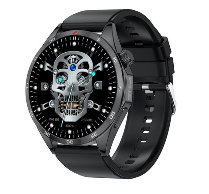 Умные смарт-часы LEMFO GTS4-Y11 Original силиконовый ремешок (Black Black) (18606)
