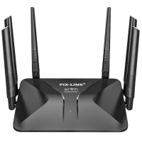 Высокоскоростной маршрутизатор WI-FI роутер 6 антенн PIX-LINK LV-WR50Q (Black)