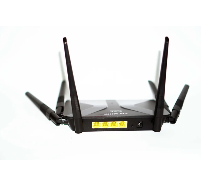 Высокоскоростной маршрутизатор WI-FI роутер 6 антенн PIX-LINK LV-WR50Q (Black) (17965)