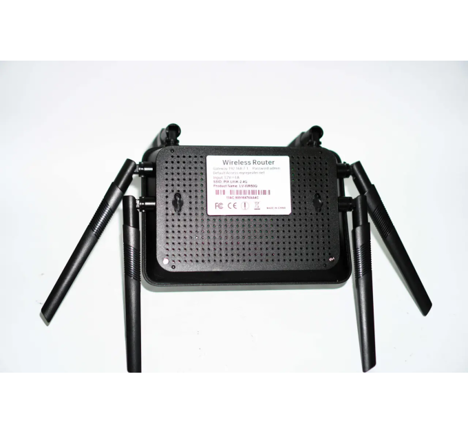 Высокоскоростной маршрутизатор WI-FI роутер 6 антенн PIX-LINK LV-WR50Q (Black) (17965)