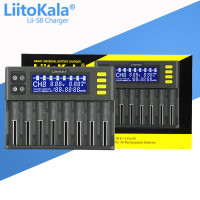 Зарядное устройство LiitoKala Lii-S8 для аккумуляторов АА, ААА, 18650, 21700, 26650 Li-ion, Ni-MH, Ni-Cd, LiFePO4, Крона 9В