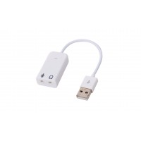 Звуковая карта 7.1 USB QTS-005A (White)