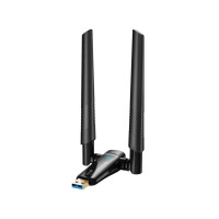 Беспроводной сетевой адаптер Вай-фай двухдиапазонный PIX-LINK AX1800 LV-UAX04 Wi-Fi USB 2.4/5GHz (Black)
