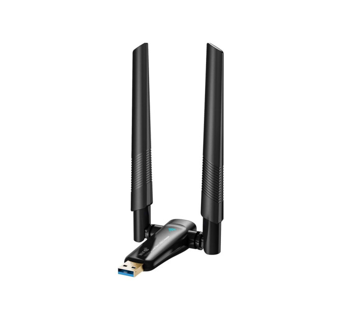 Беспроводной сетевой адаптер Вай-фай двухдиапазонный PIX-LINK AX1800 LV-UAX04 Wi-Fi USB 2.4/5GHz (Black) (17961)