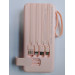 Power Bank 20000mAh 103 повербанк с экраном и фонариком (Pink) (17541)