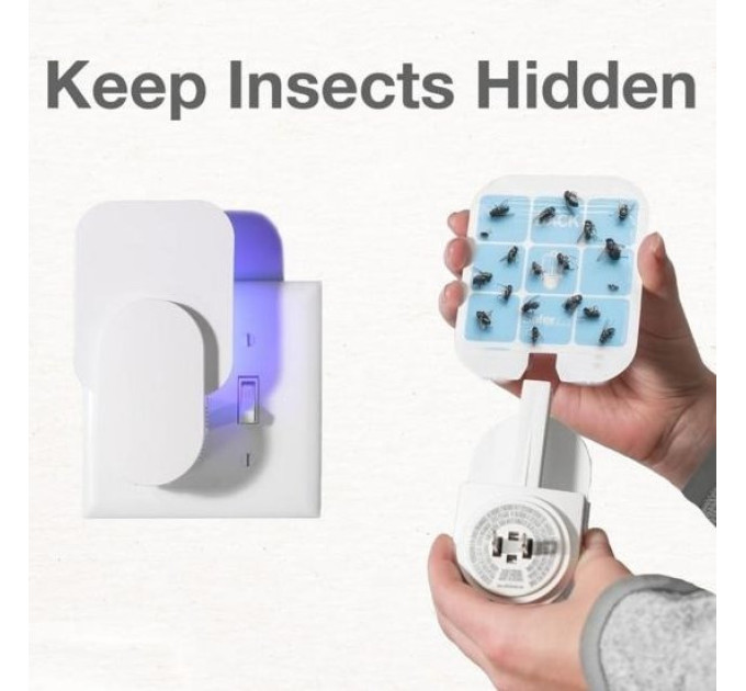 Автоматична електрична УФ пастка Usams Multi-Insect для мух і комарів (White) (16523)