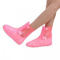 Бахилы на обувь резиновые от воды и грязи Lesko SB-108 M 34-35 (Pink)