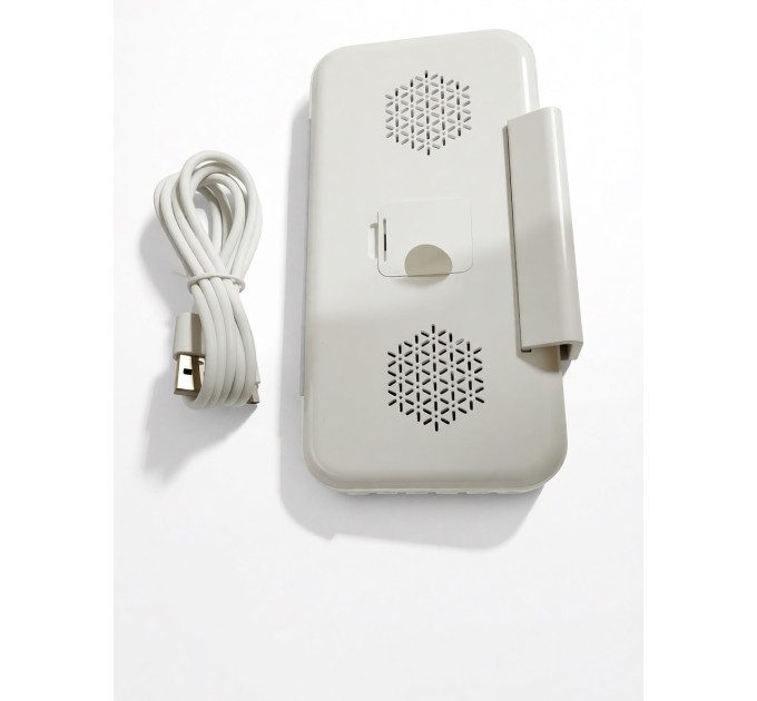 Часы электронные настольные LVR 9010 интерьерные с будильником и подсветкой (White) (19257)