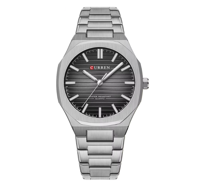 Часы наручные Curren 8456 (Silver Black Silver) (18694)