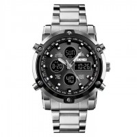 Годинник наручний Skmei 1389 Original (Silver - Black, 1389SIBK)