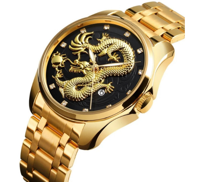 Часы наручные Skmei 9193 (Gold Black, 9193GDBK) (18395)