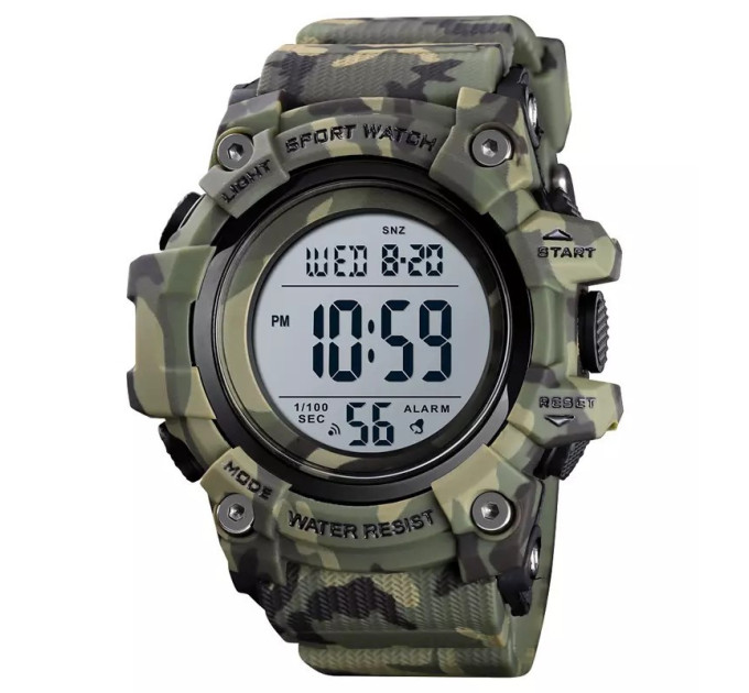 Часы наручные мужские Skmei 1552 Original (Camouflage Green, 1552CMGN) (17154)