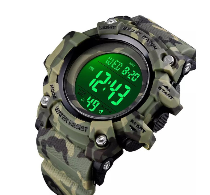 Часы наручные мужские Skmei 1552 Original (Camouflage Green, 1552CMGN) (17154)