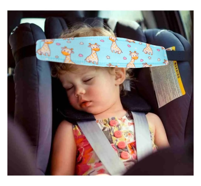 Держатель головы ребенка в автокресле LVR 027 повязка-фиксатор для сна (Blue) (18995)