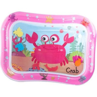 Детский водный коврик развивающий 65х45см LVR 022 надувной акваковрик для малышей (Pink)