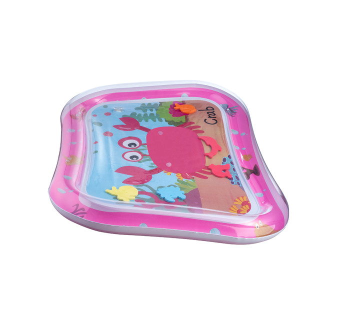 Детский водный коврик развивающий 65х45см LVR 022 надувной акваковрик для малышей (Pink) (18988)