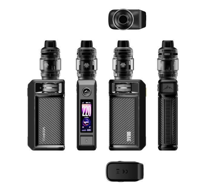 Электронная сигарета Voopoo Drag 6 220W 4400mAh with Uforce-X Tank 2 5ml Original Kit (Black) (19204)