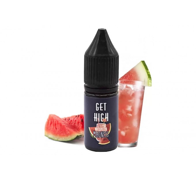 Жидкость для POD систем Black Triangle Get High Salt Watermelon Madness 10 мл 50 мг (Арбузный лимонад)
