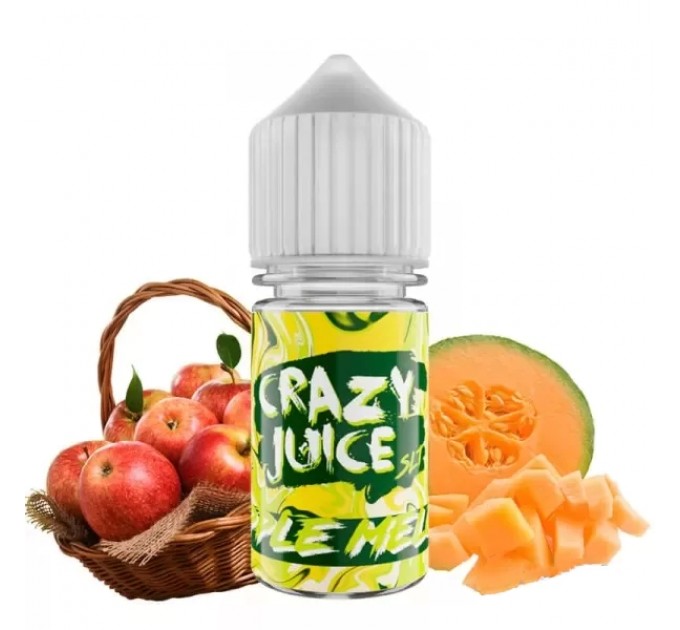 Жидкость для POD систем Crazy Juice Apple Melon 30 мл 50 мг (Яблоко Дыня)