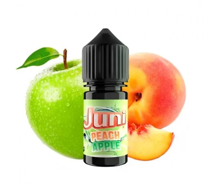 Рідина для POD систем Juni Peach Apple 30 мл 30 мг (Персик Яблуко Смородина Кислинка Холод)