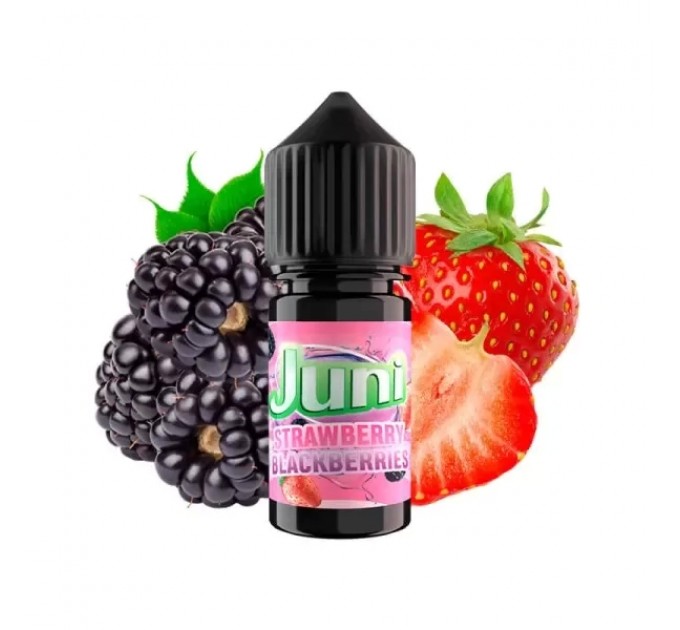 Жидкость для POD систем Juni Strawberry Blackberries 30 мл 50 мг (Клубника Ежевика Малина Кислинка)