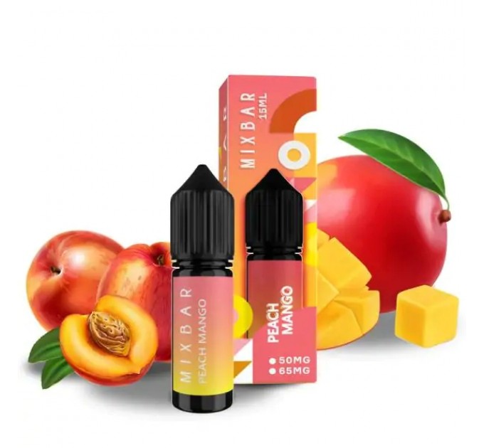 Рідина для систем POD Mix Bar Peach Mango 15 мл 65 мг (Персик манго)