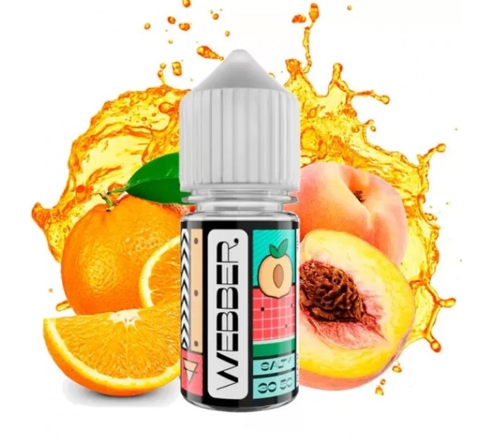 Жидкость для POD систем WEBBER Orange Peach 30 мл 50 мг (Апельсин, персик, арбуз)