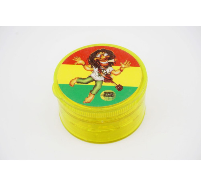 Гриндер для измельчения табака HL-176 (Bob Marley Yellow) (17024)