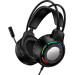 Игровые наушники проводные Borofone BO112 Геймерская гарнитура с микрофоном и RGB подсветкой (Black) (19253)