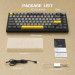 Клавиатура механическая AJAZZ AK820 Moon Switch / с подсветкой RGB / Раскладка 75% (Gray White Yellow) (19570)