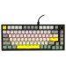 Клавиатура механическая AJAZZ AK820 Moon Switch / с подсветкой RGB / Раскладка 75% (Gray White Yellow) (19570)