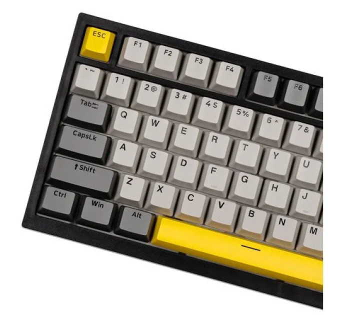 Клавиатура механическая AJAZZ AK820 Moon Switch / с подсветкой RGB / Раскладка 75% (Gray White Yellow) (19570)