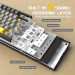 Клавиатура механическая AJAZZ AK820 Moon Switch / с подсветкой RGB / Раскладка 75% (Gray White Yellow) (19570)