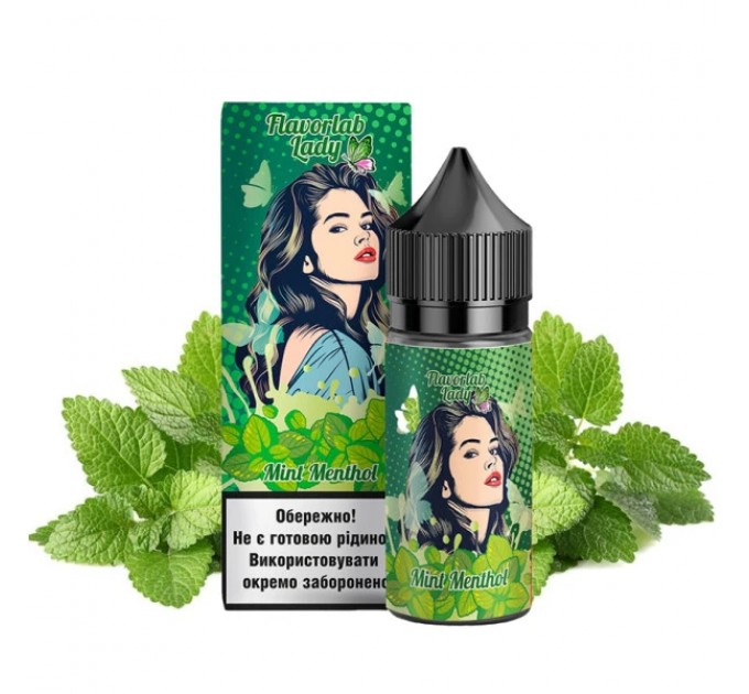 Набор для самозамеса на солевом никотине Flavorlab Lady 30 мл, 0-50 мг Mint Menthol (Ментол Мята) (16555)